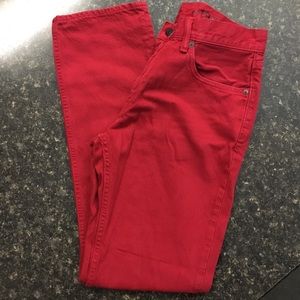 Gap Men’s Red Slim 1969 Jeans